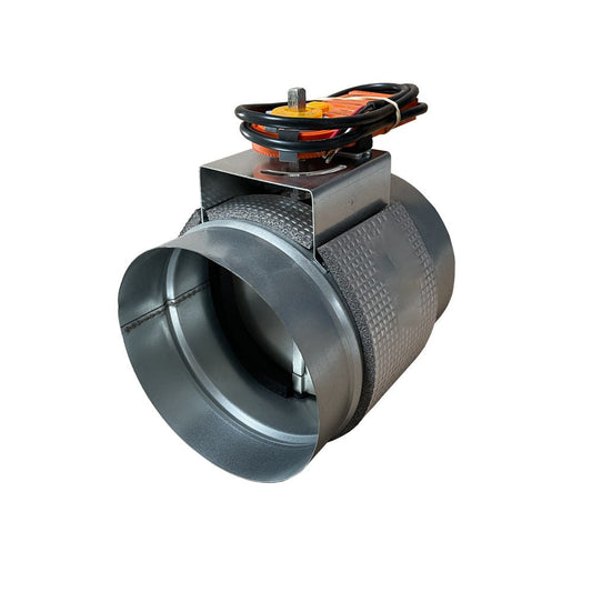Registre motorisé en acier diamètre Ø160 mm avec servomoteur 230 volts - #REGIMOTO160