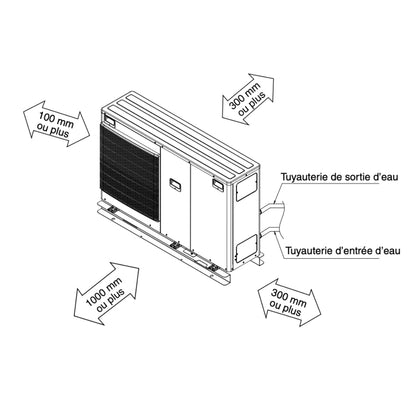 Aquarea 5 kW Haute Performance Génération J - Monophasé - Panasonic - Monobloc #WH - MDC05J3E5