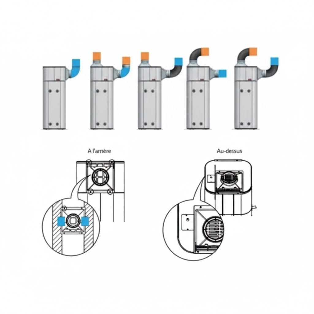 Raccord de conduit pour chauffe - eau thermodynamique LG - PHDCLA0