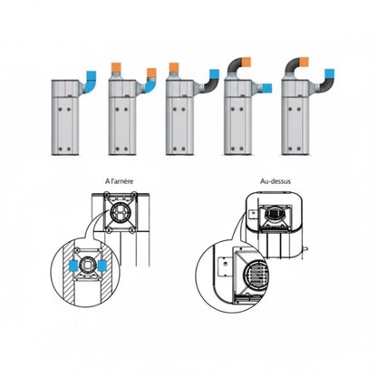 Raccord de conduit pour chauffe - eau thermodynamique LG - PHDCLA0