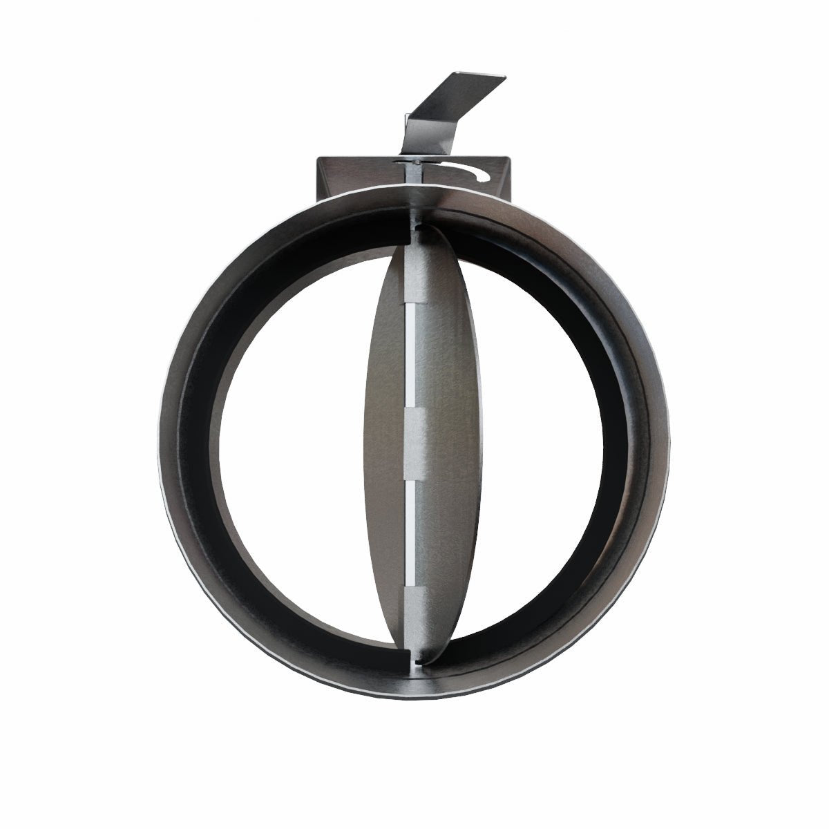 Registre manuel en acier Ø 160 mm