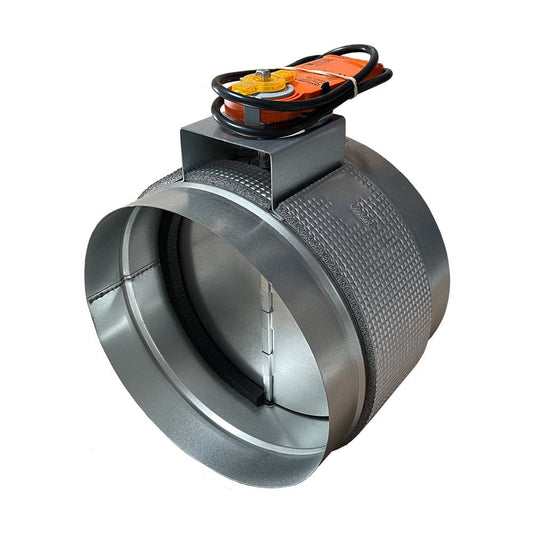 Registre motorisé acier galvanisé Ø250 mm avec servomoteur 230 volts - REGIMOTO 250