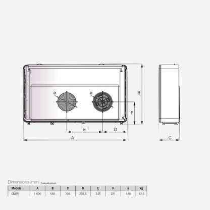 Tempero climatiseur réversible monobloc mural - Climatisation monobloc #CMM3000