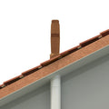 terminal vertical rolux condensation 5g ø80/125 mm ocre pour chaudière