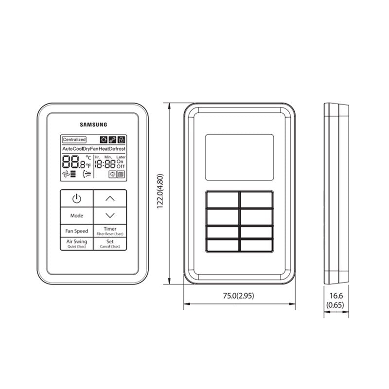 Télécommande filaire pour unités ERV