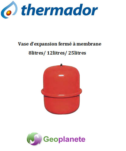 Vase d'expansion fermé à membrane